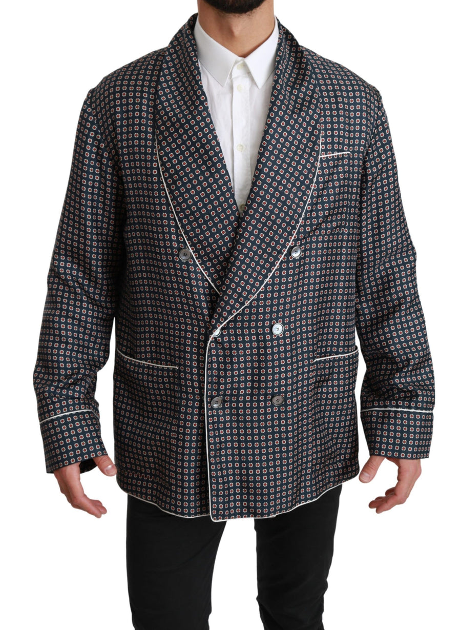 Dolce & Gabbana 100% Silk (exterior and lining) blazer in navy