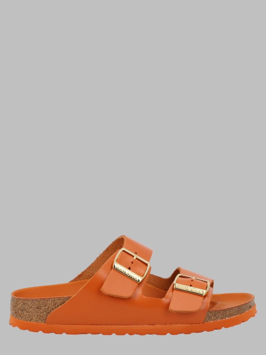 Sandals Arizona Orange Leather