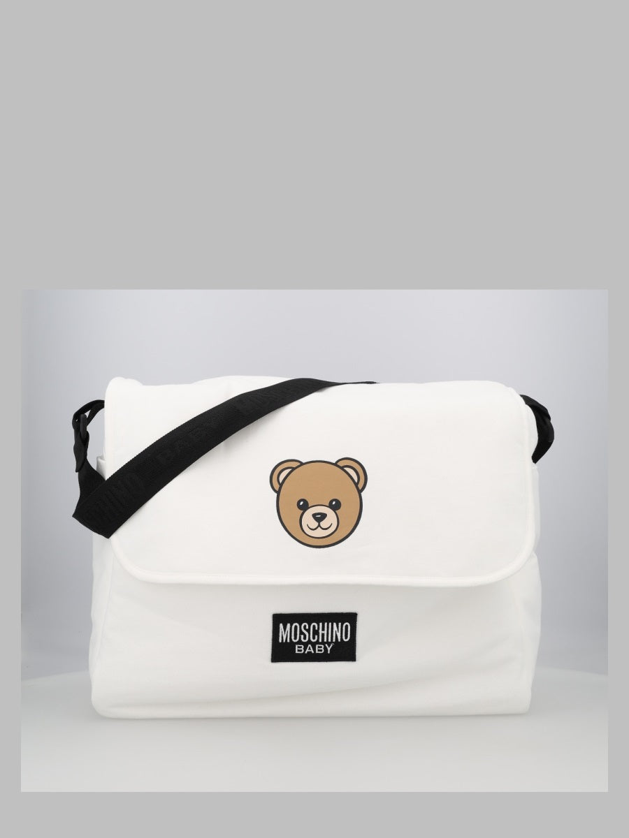 Baby Changing Bag With Mat White Cotton Clutch