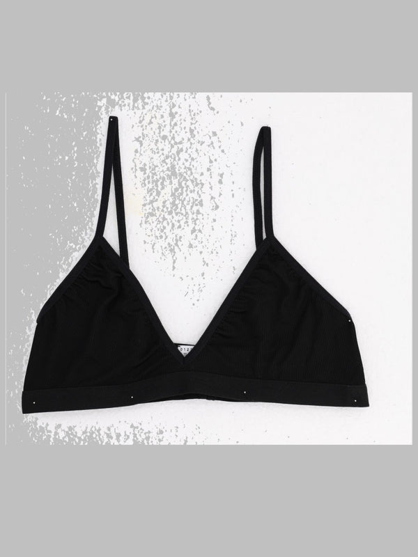 Triangle Bra Black Viscose Elastane Underwear
