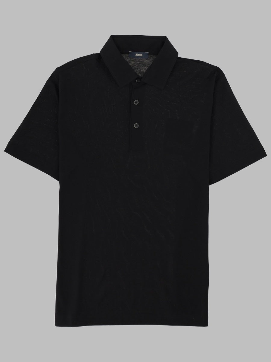 Polo Shirt Cotton Black