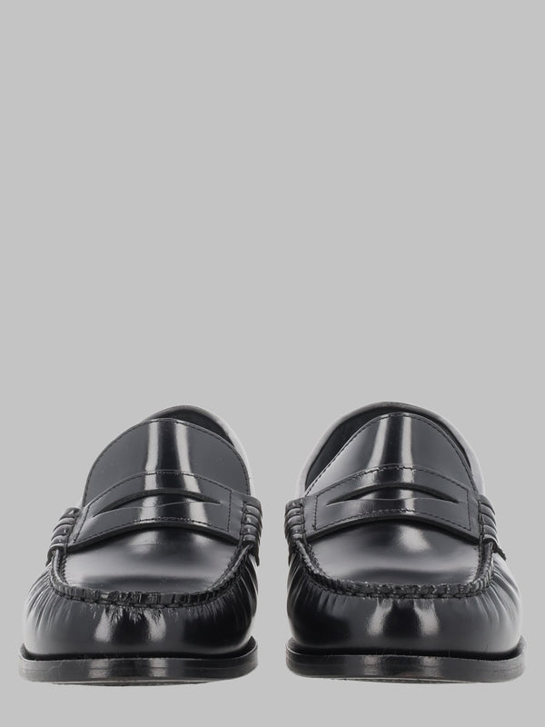 Loafers Rivet Black Leather