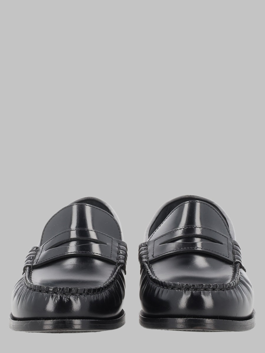 Loafers Rivet Black Leather
