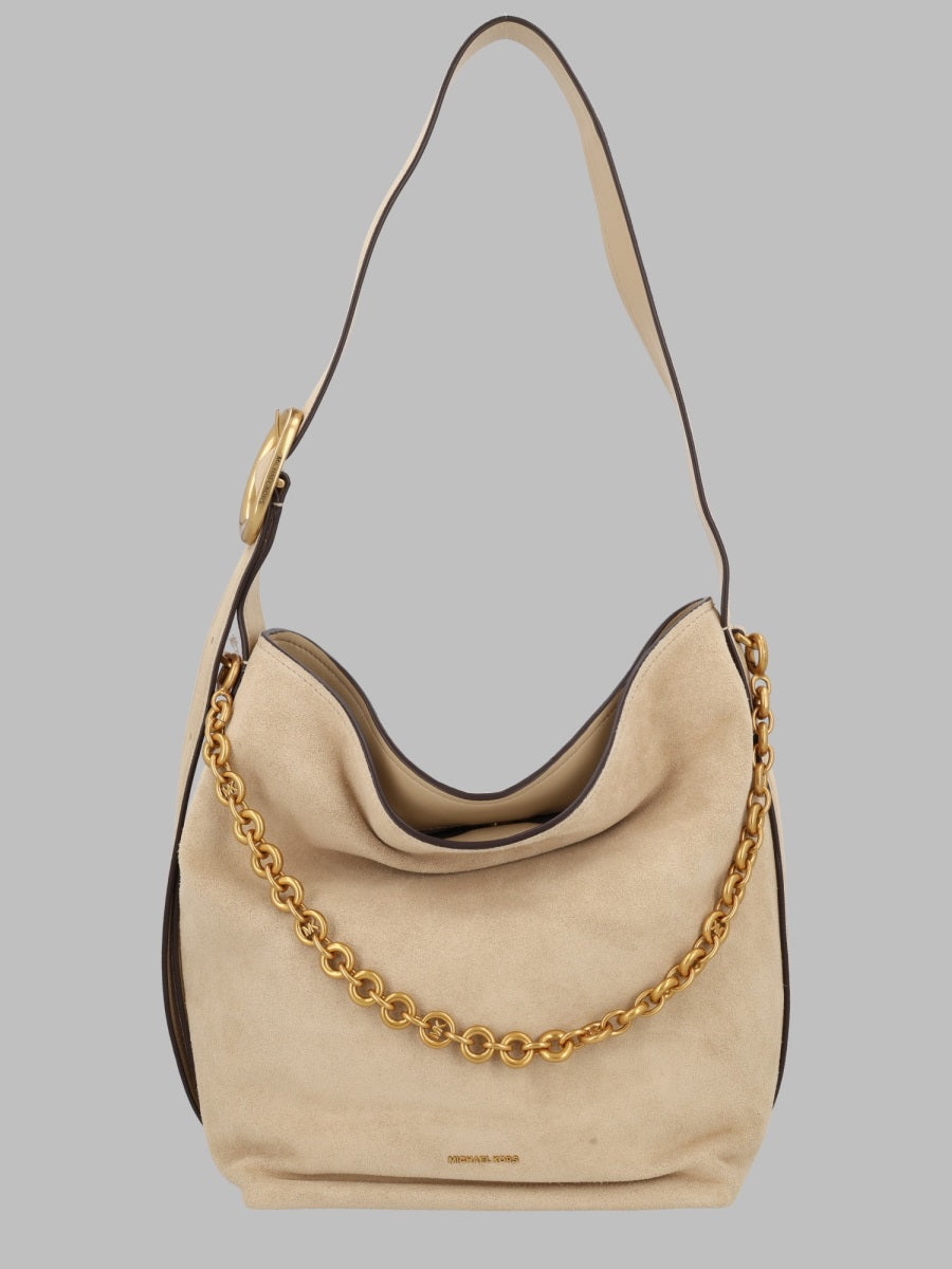 Bucket Tote Bag Nolita Beige Leather Shoulder
