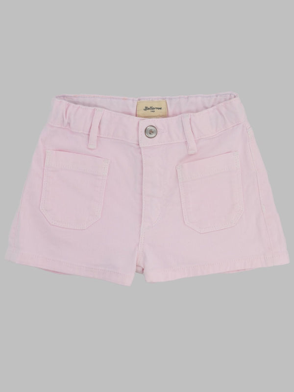 Denim Shorts Pink Cotton