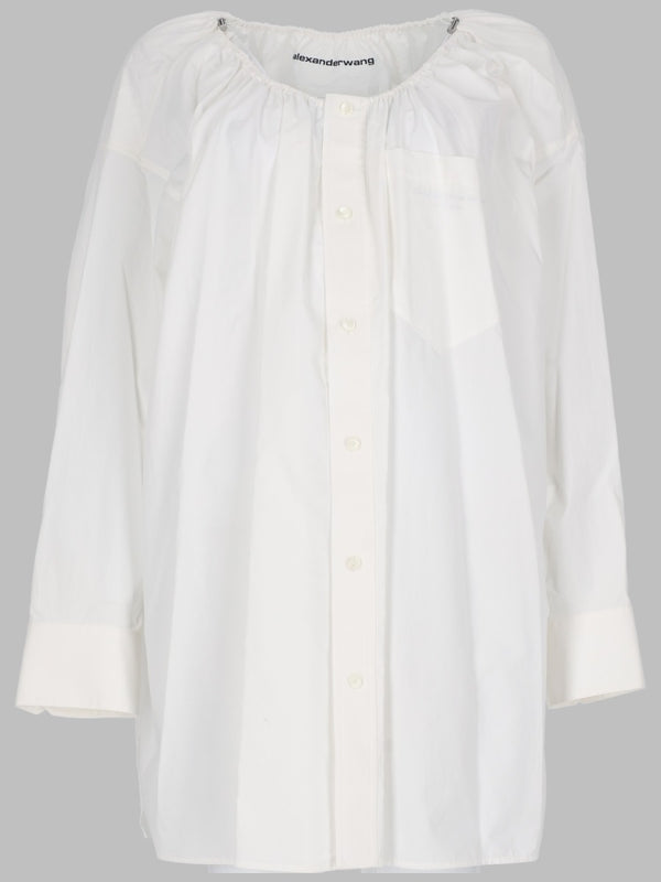 Shirt Dress Organic Cotton White