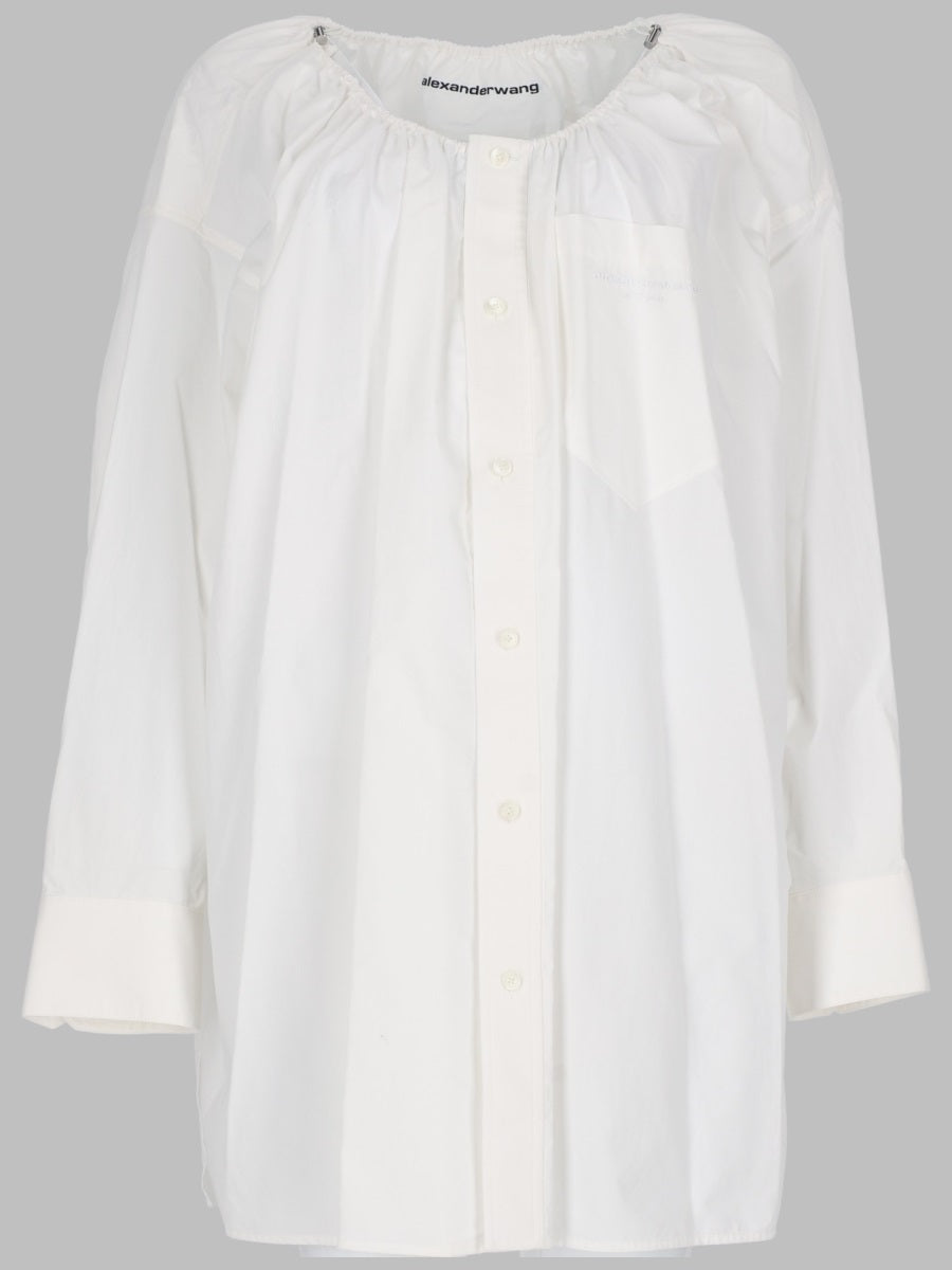 Shirt Dress Organic Cotton White