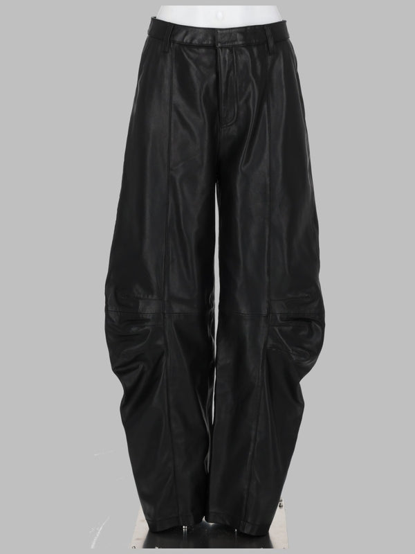 Cargo Trousers Leather Black