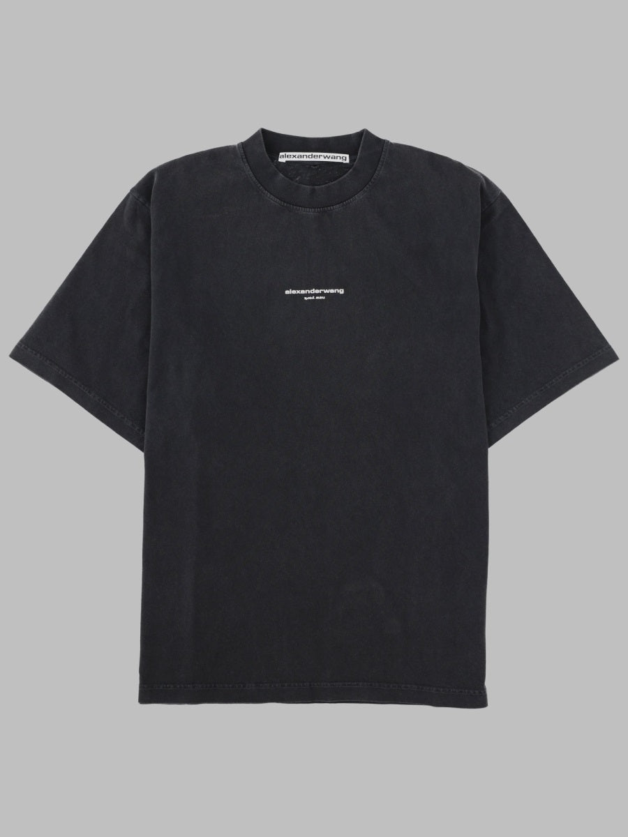 T-Shirt With Logo Black Cotton T-shirts