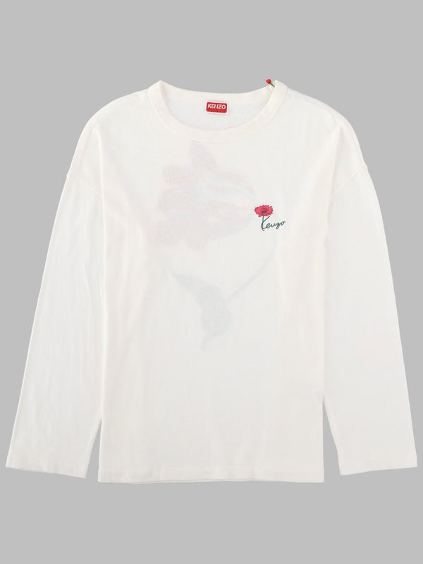 Long-Sleeve T-Shirt Tulip White Cotton T-shirts