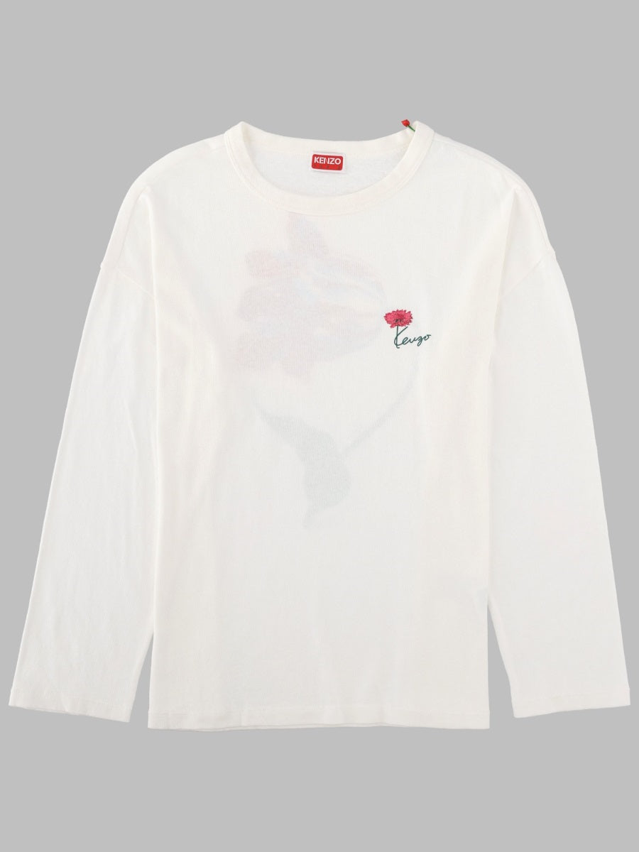 Long-Sleeve T-Shirt Tulip White Cotton T-shirts