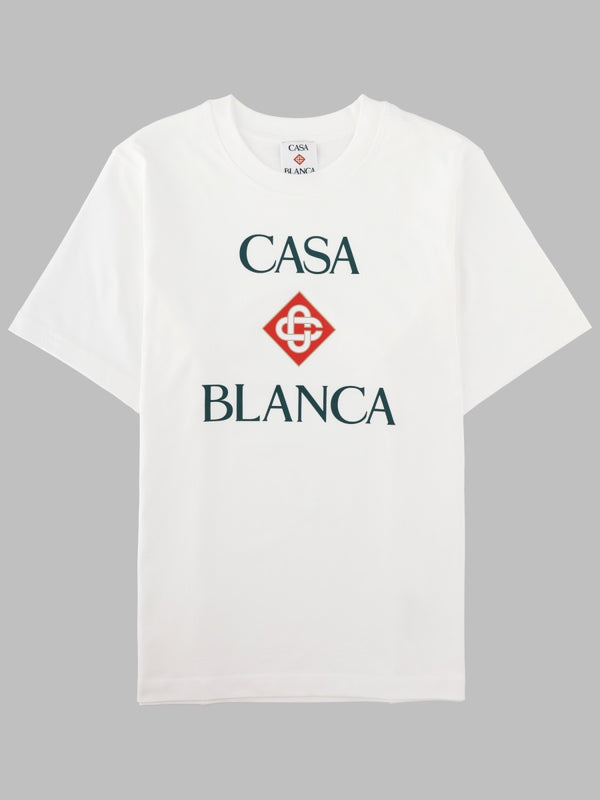 T-Shirt Stacked Logo White Cotton T-shirts
