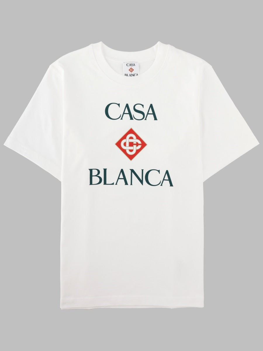 T-Shirt Stacked Logo White Cotton T-shirts