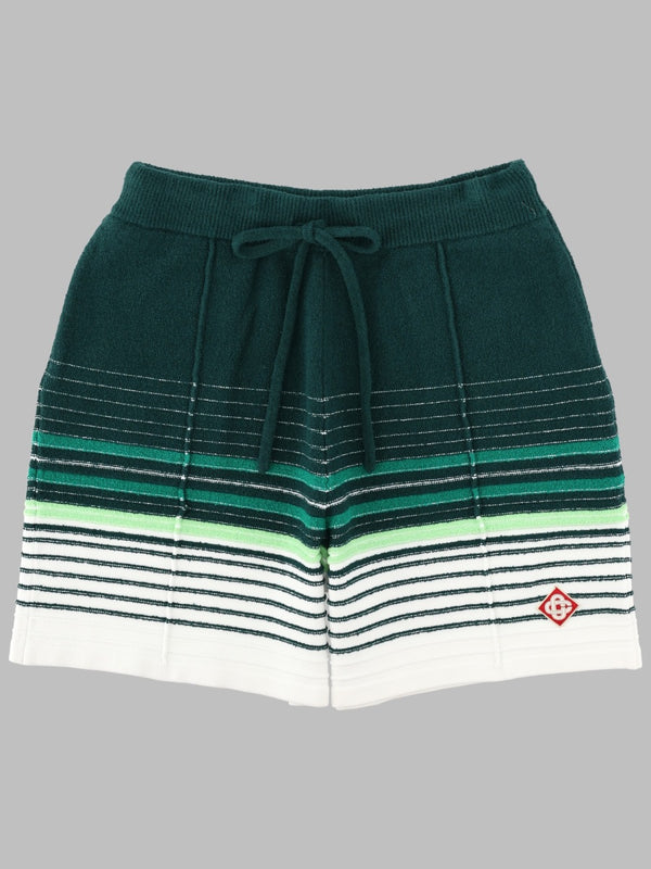 Shorts Bouclé Green Cotton