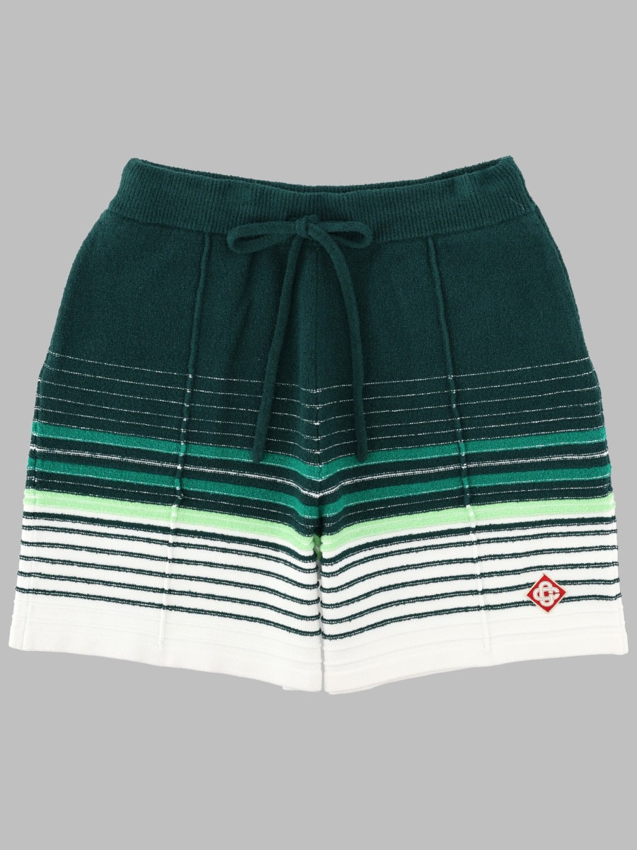 Shorts Bouclé Green Cotton