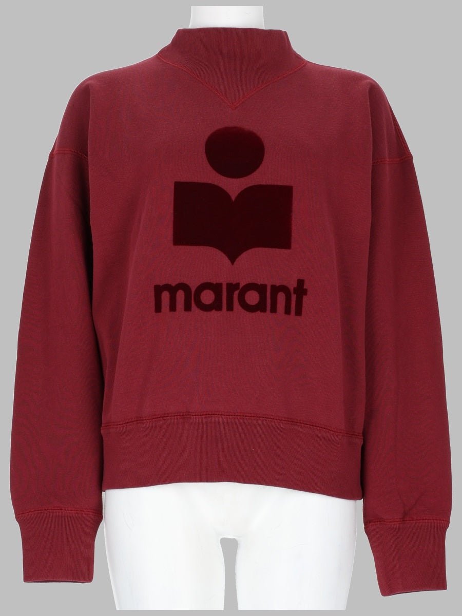 Sweatshirt Moby Bordeaux Cotton Polyester Sweatshirts