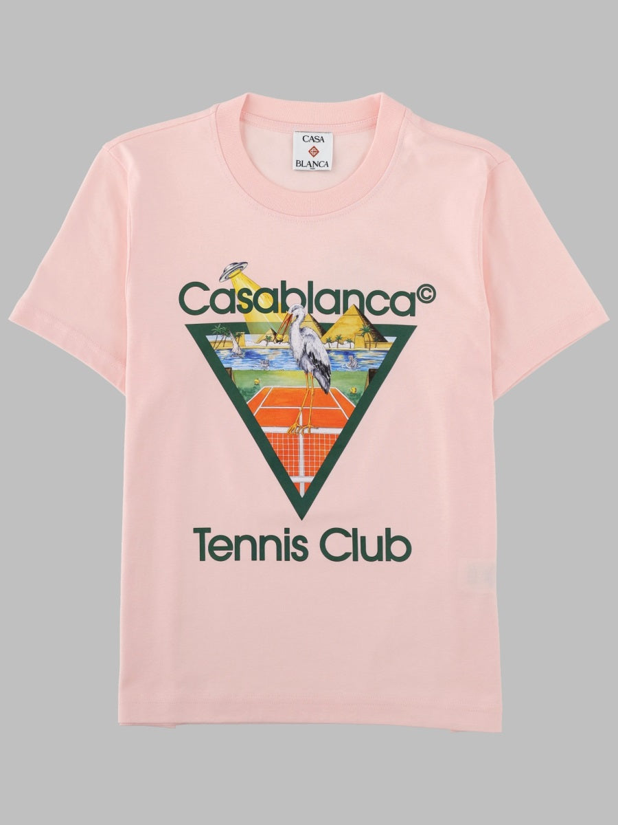 T-Shirt Pyramid Abduction Pink Cotton T-shirts
