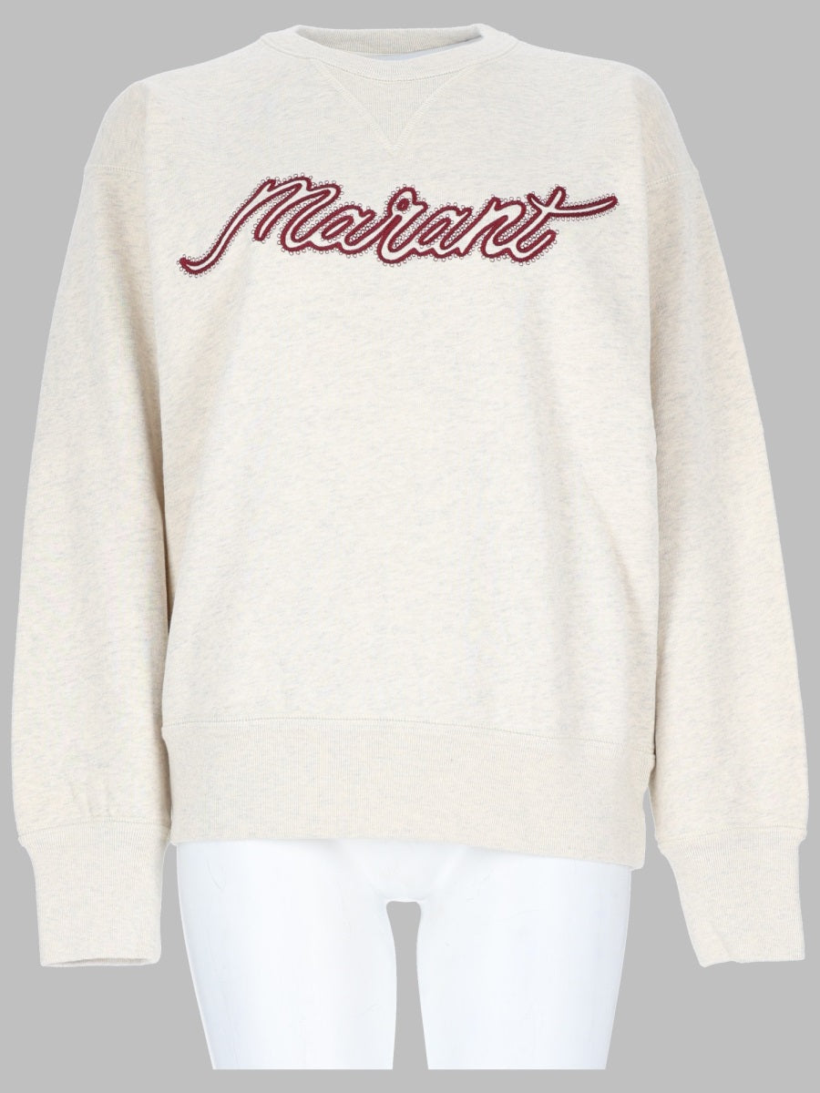 Sweatshirt Rise Beige Cotton Polyester Sweatshirts
