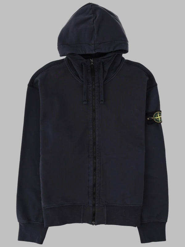 Sweatshirt With Logo Patch Blue Cotton Sweatshirts