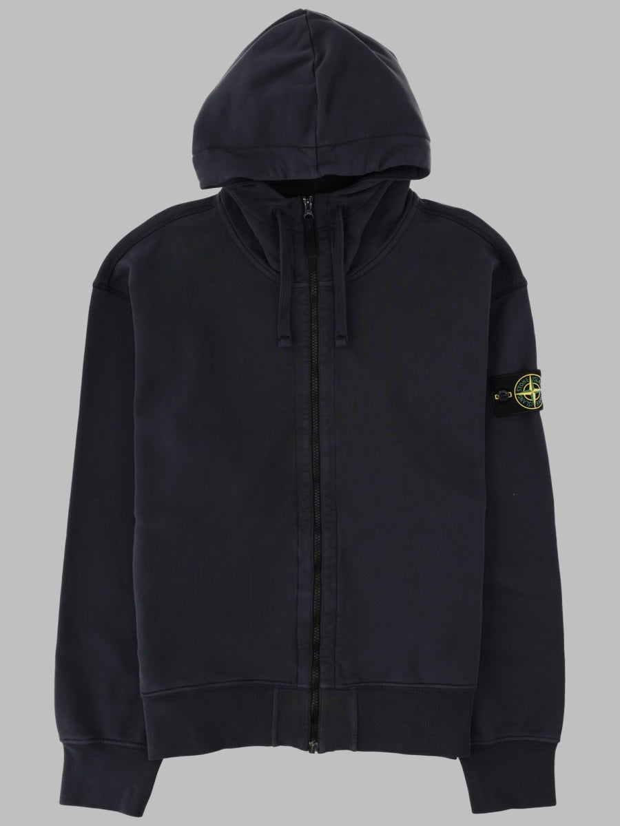 Sweatshirt With Logo Patch Blue Cotton Sweatshirts