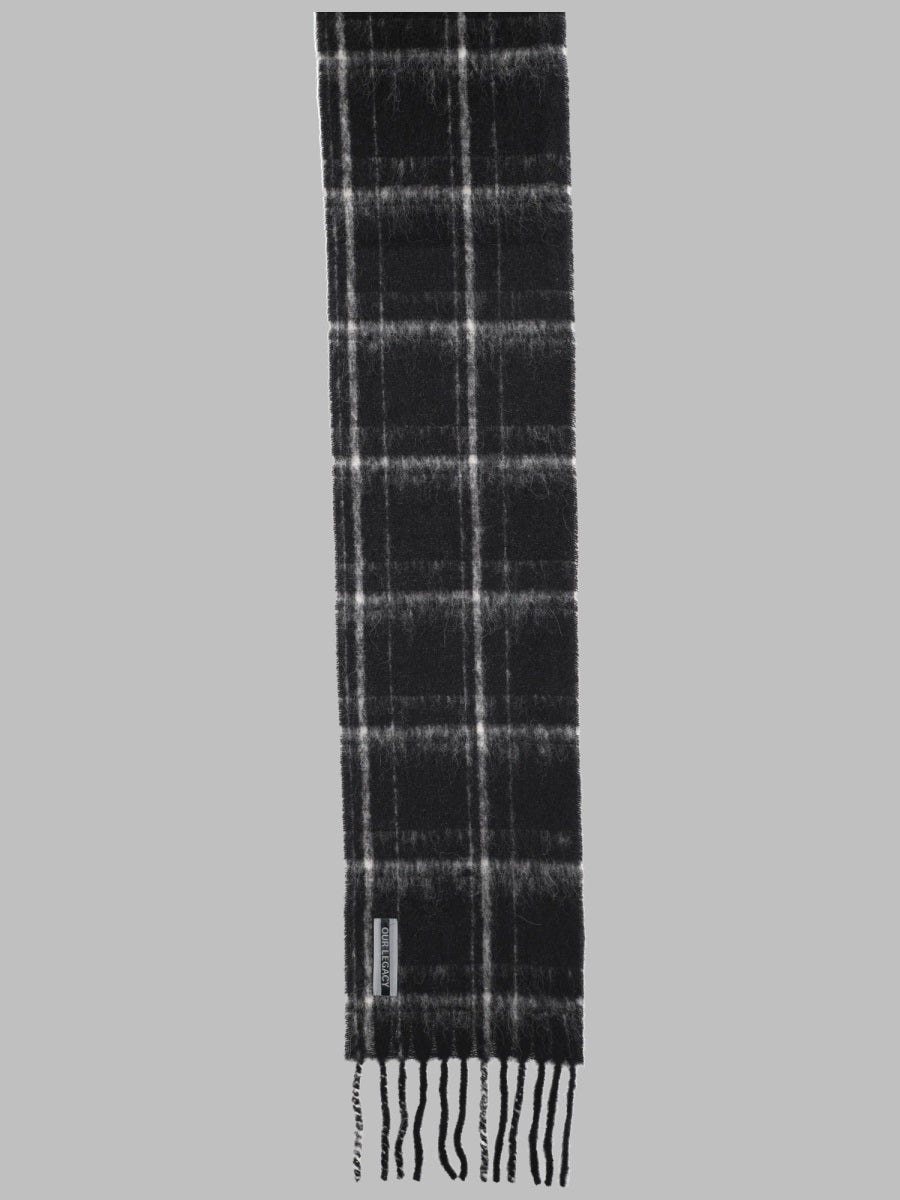 Scarf Alpaca And Wool Black