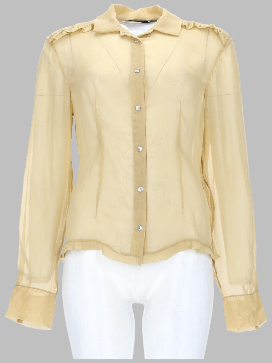 Shirt Eralda Beige Silk