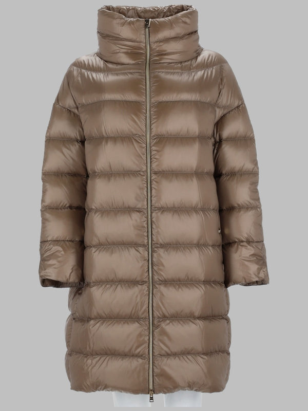Puffer Jacket Matilde Brown Polyamide Trench & Raincoats