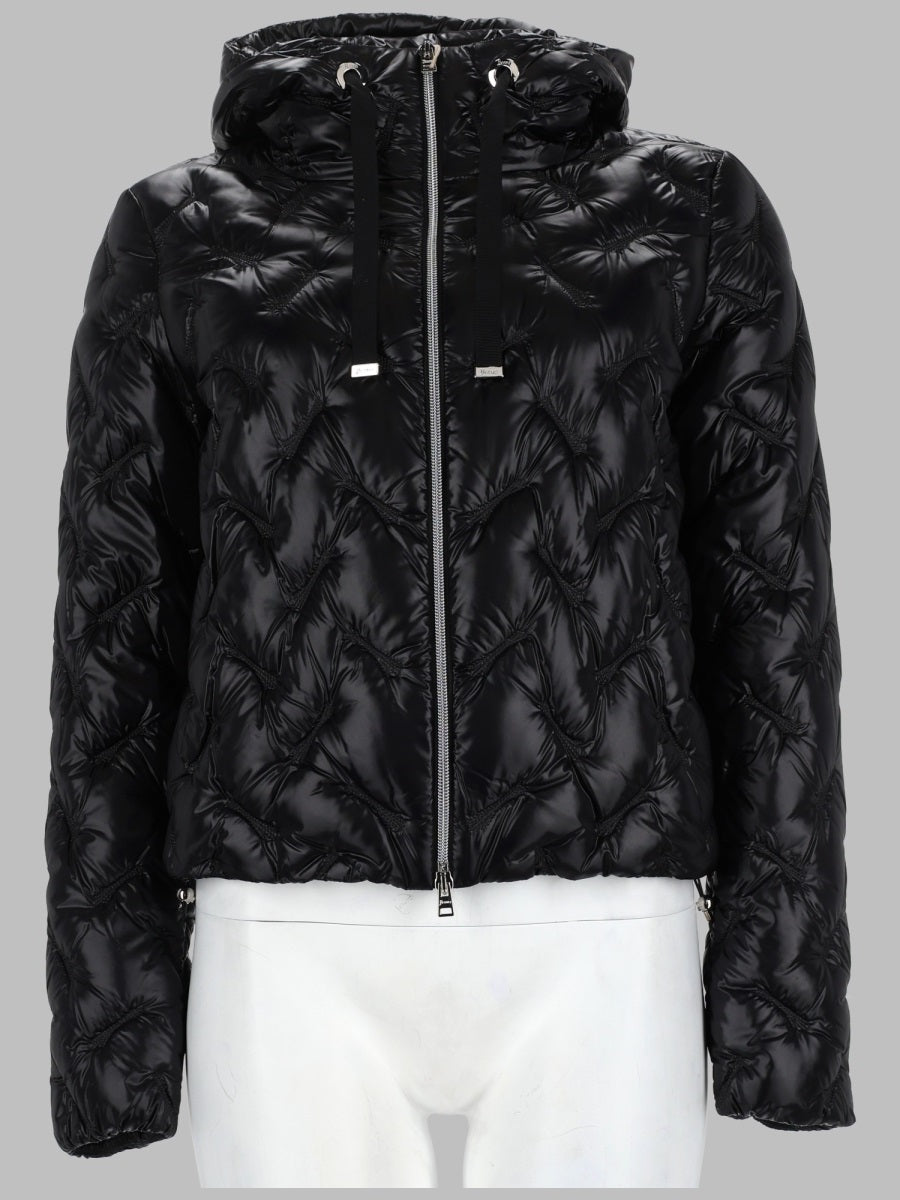 Jacket Resort Ultralight Nylon Black Polyamide Trench & Raincoats