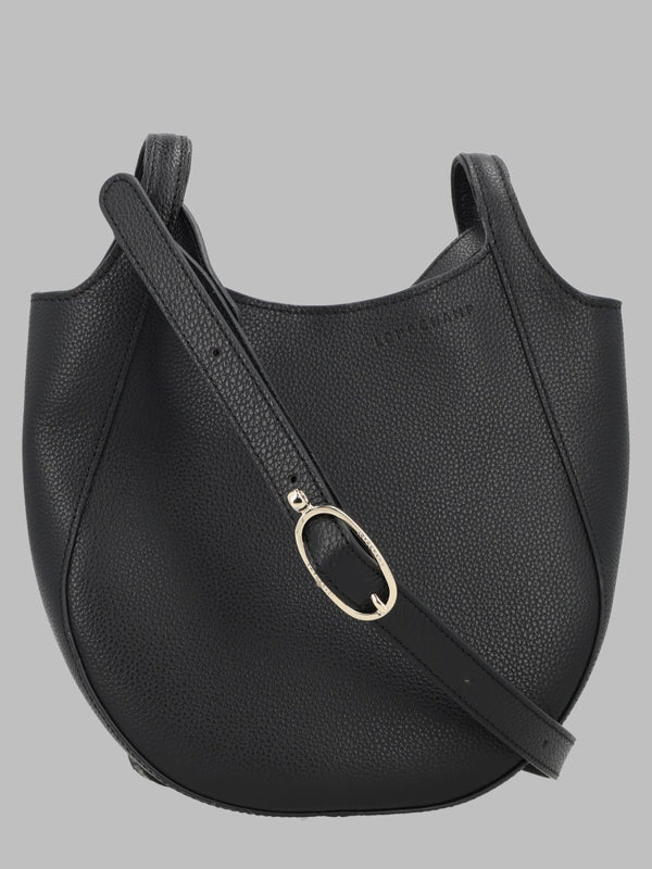 Shoulder Bag Le Foulonné Black Leather