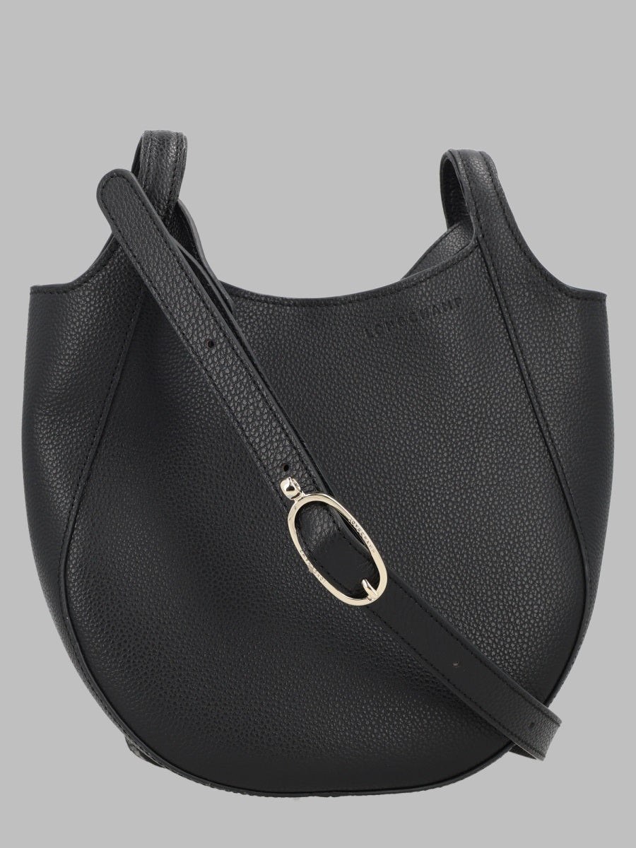 Shoulder Bag Le Foulonné Black Leather