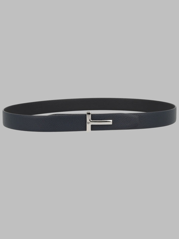Belt T Icon Blue Leather