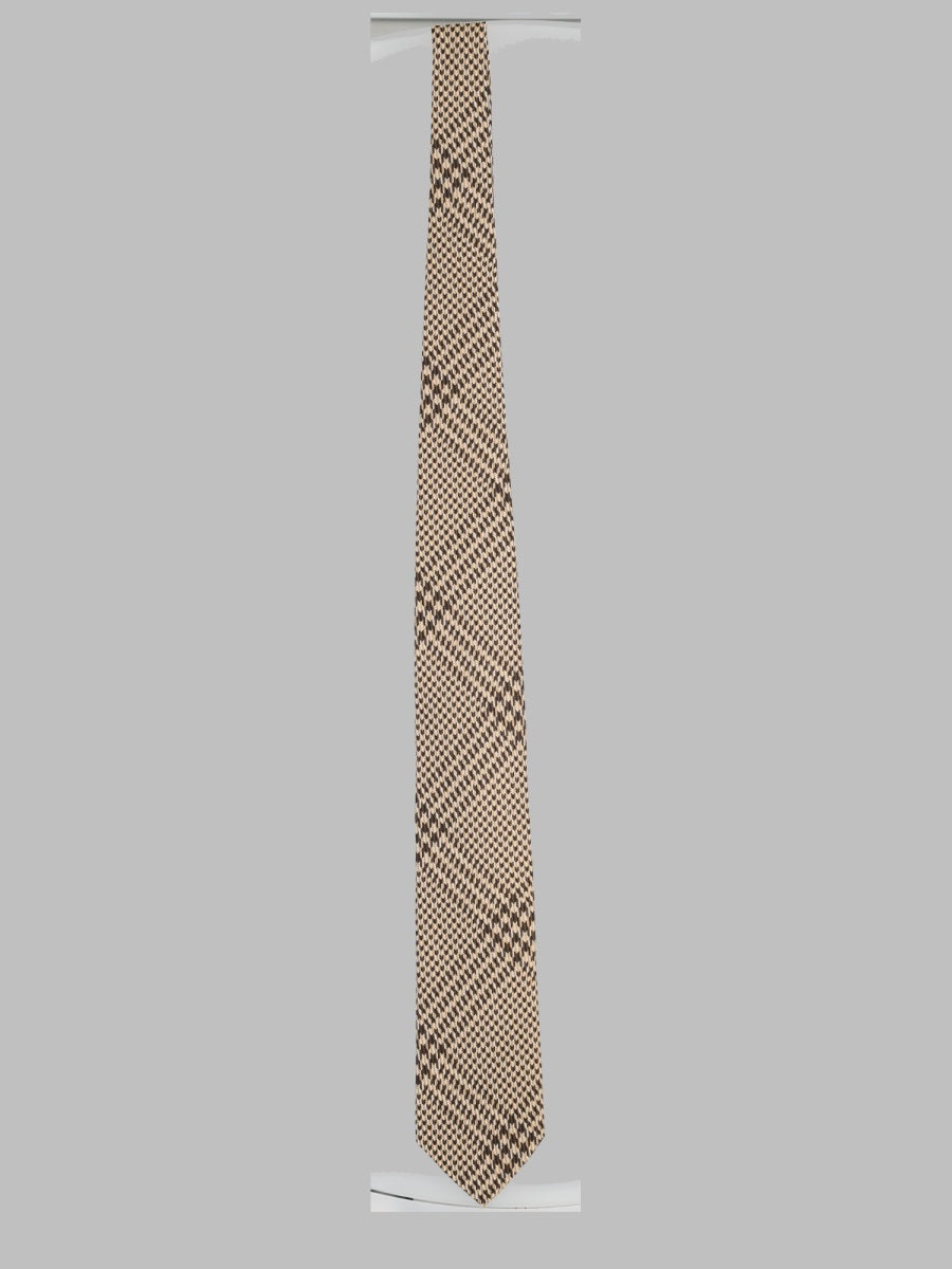 Tie Jacquard Silk Beige Ties & Bow