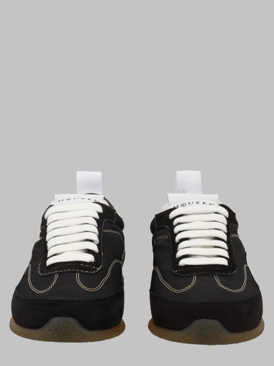Sneakers Ec1 Black Leather Polyamide / Trainers
