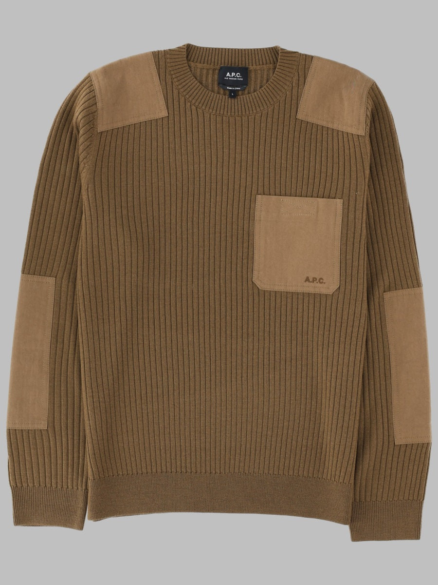 Wool Jumper Mallarme Brown Virgin Jumpers