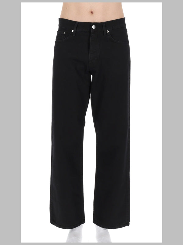 Jeans Relaxed Fit Black Cotton