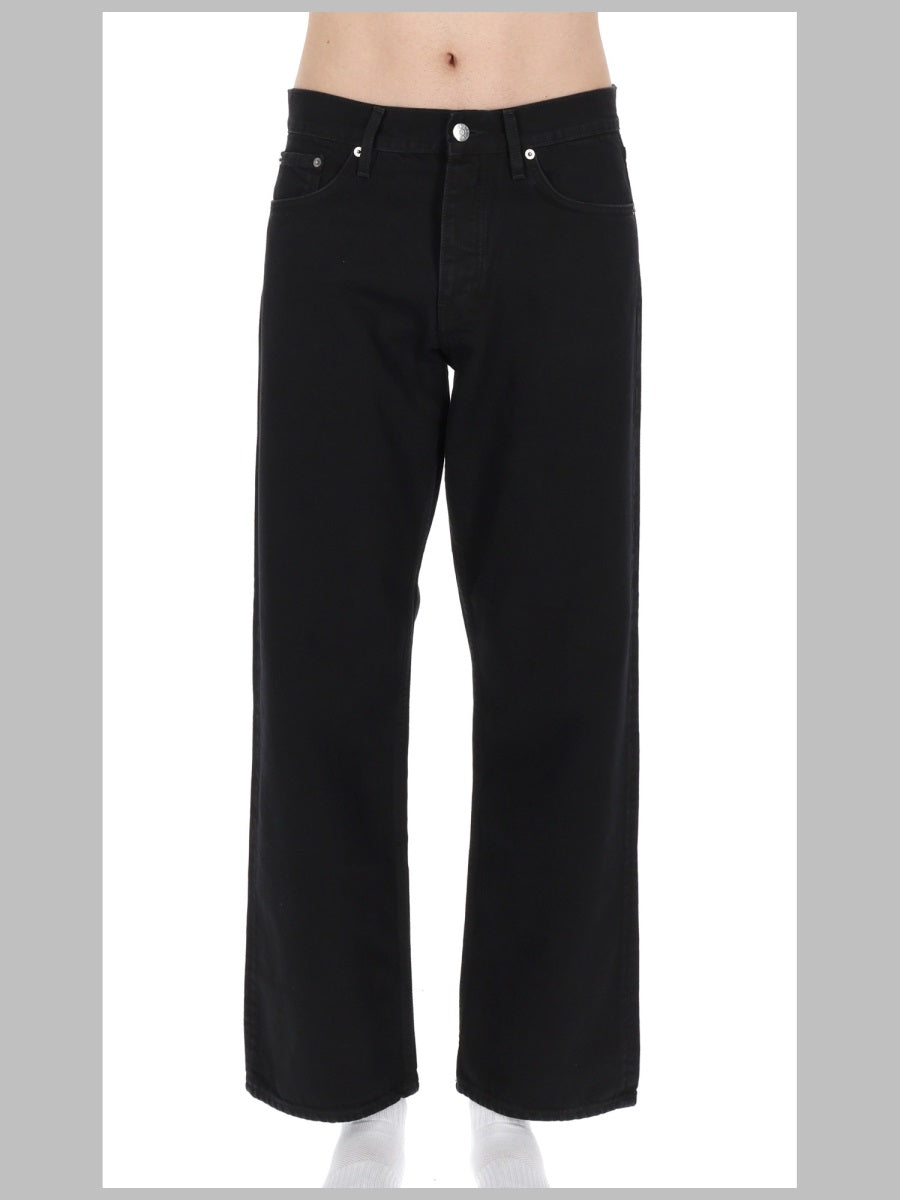Jeans Relaxed Fit Black Cotton