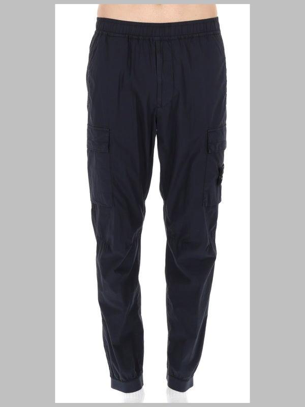 Cargo Trousers Paracadute Blue Cotton