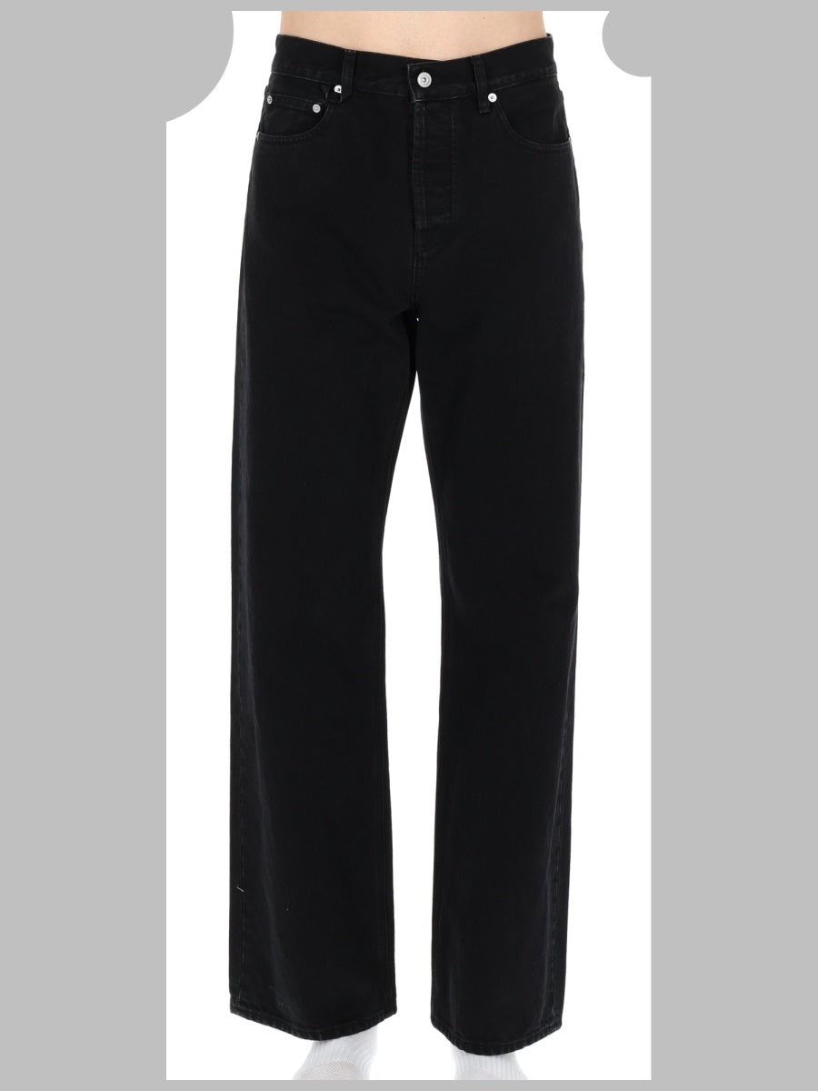 Jeans Le De-Nimes Droit Black Cotton