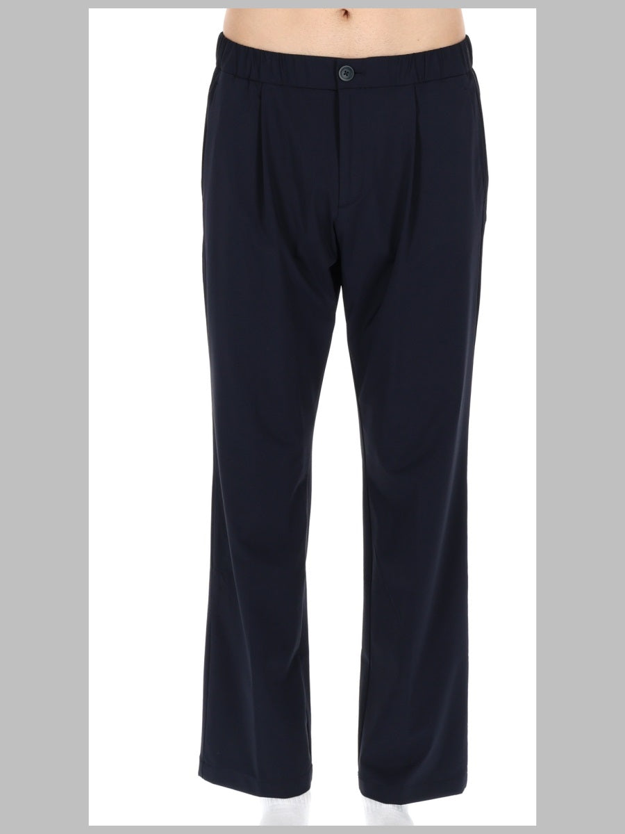 Elasticated Trousers Blue Polyamide Elastane