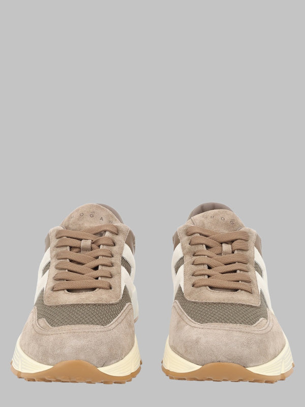 Sneakers Hyperlight Beige Calfskin Trainers