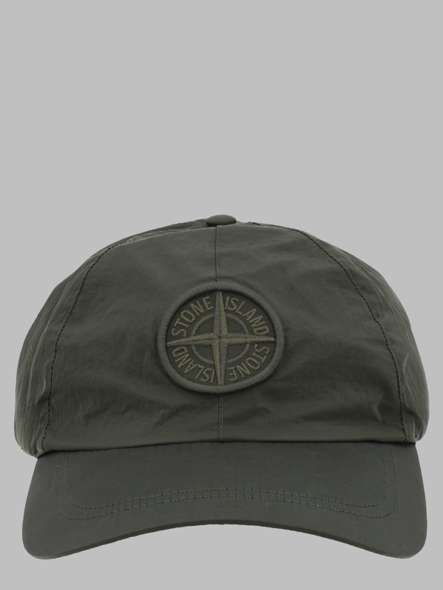 Baseball Cap Green Polyamide Hat
