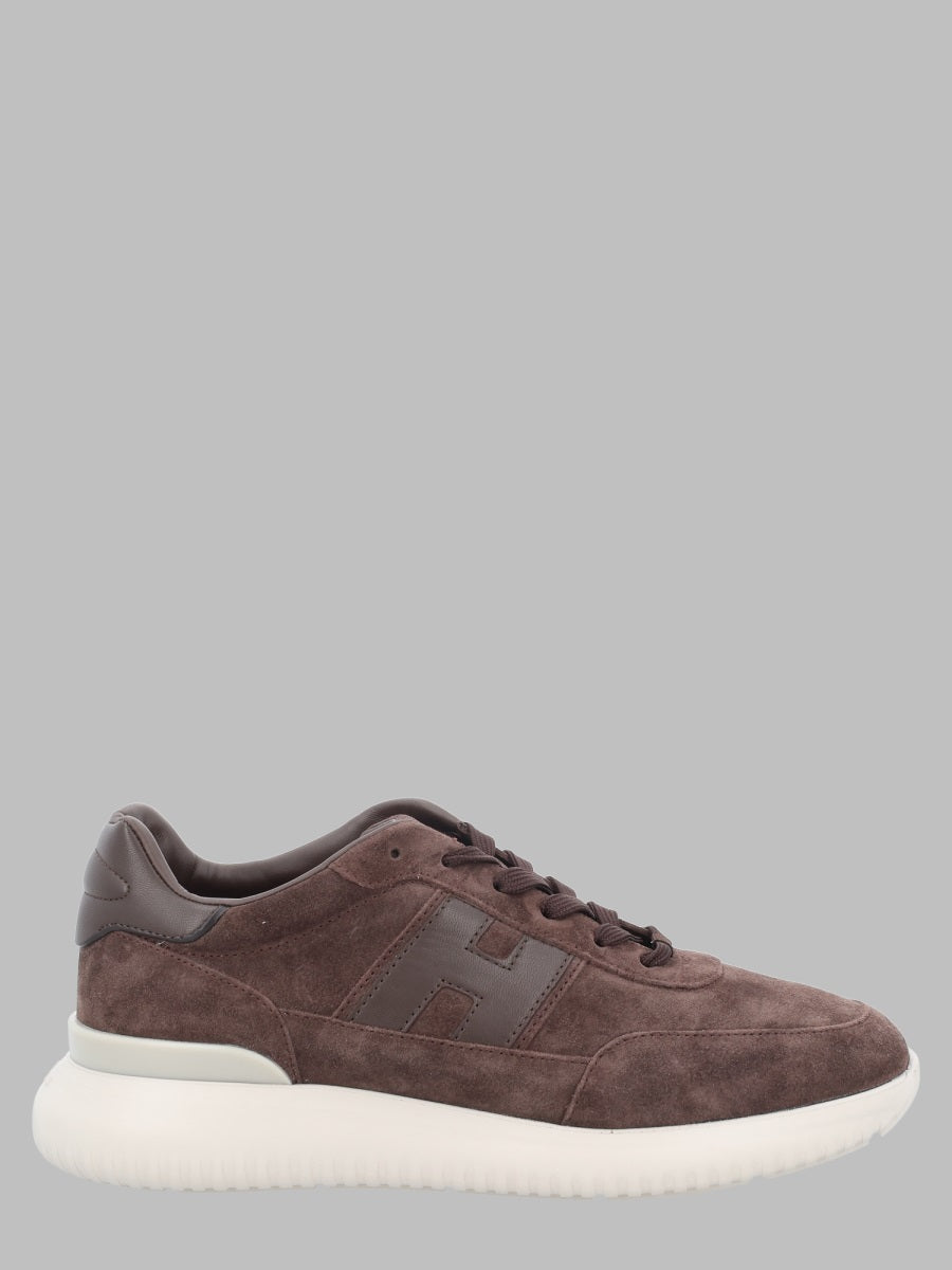 Sneakers Interactive 3 Brown Calfskin Mutton Trainers