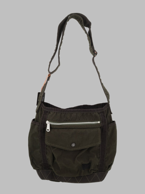 Shoulder Bag Crag Small Green Cotton Nylon