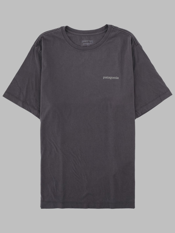T-Shirt P-6 Logo Print Charcoal Cotton Polyester T-shirts