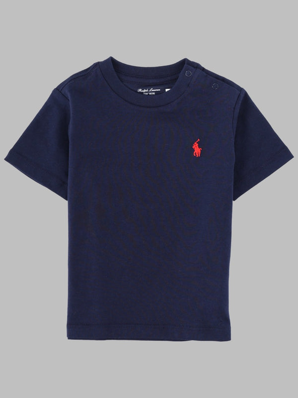 T-Shirt With Logo Blue Cotton T-shirts