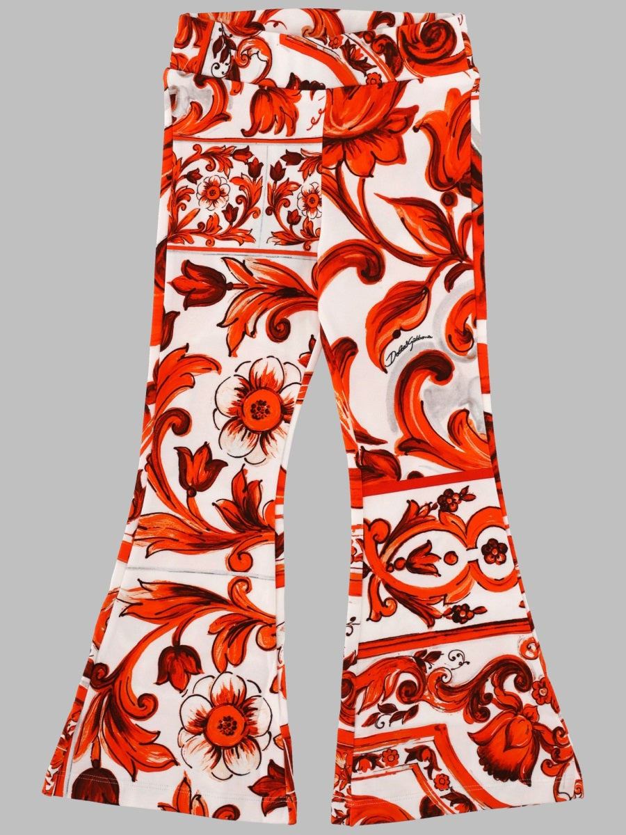 Trousers Orange Cotton-Blend