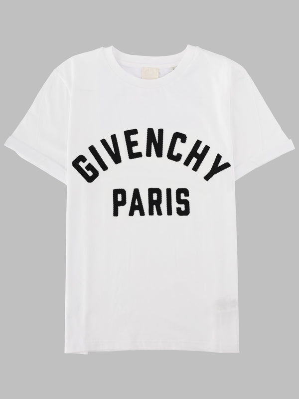 T-Shirt With Logo Print, White Cotton T-shirts