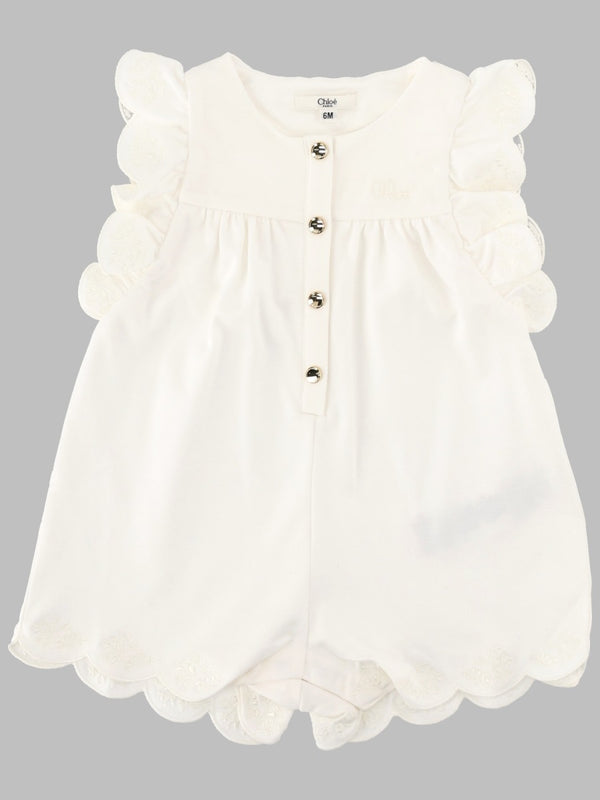 Shorts Tuta White Cotton