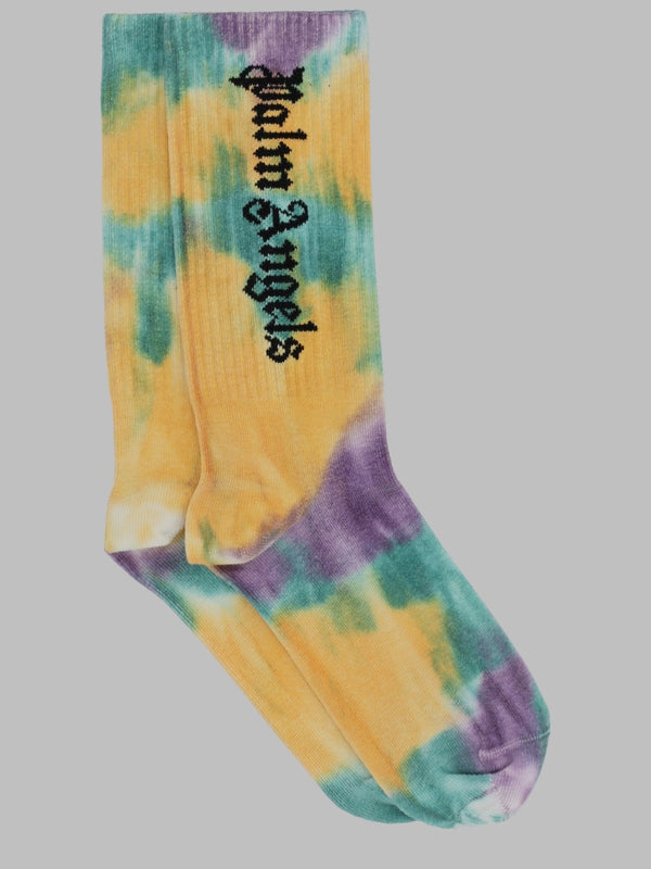 Socks With Logo Green Cotton