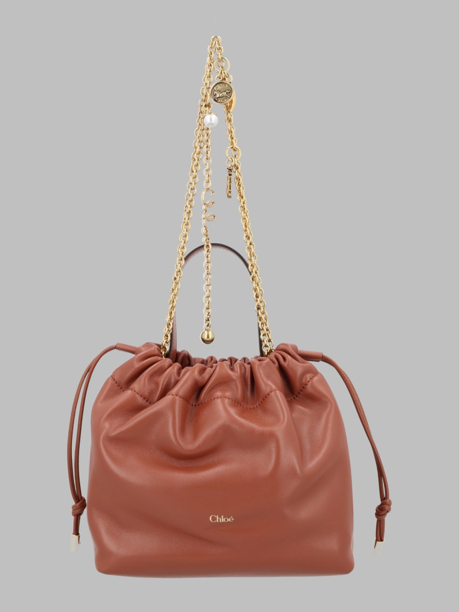 Shoulder Bag Brown Leather